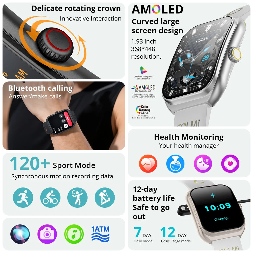 New COLMI P86 1.93" AMOLED Smartwatch