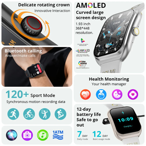 New COLMI P86 1.93" AMOLED Smartwatch